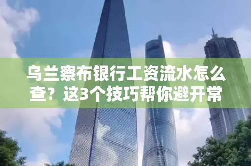 乌兰察布银行工资流水怎么查?这3个技巧帮你避开常见坑
