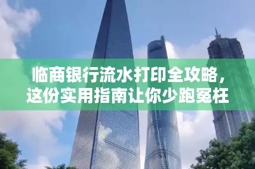 临商银行流水打印全攻略,这份实用指南让你少跑冤枉路