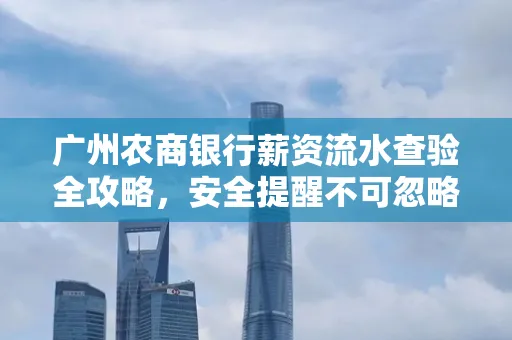 广州农商银行薪资流水查验全攻略,安全提醒不可忽略