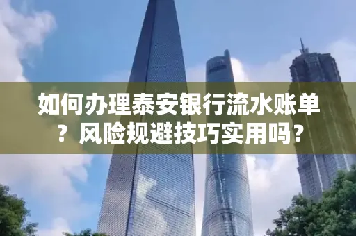 如何办理泰安银行流水账单?风险规避技巧实用吗?