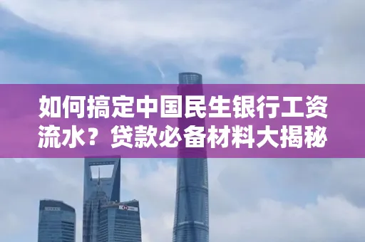 如何搞定中国民生银行工资流水?贷款必备材料大揭秘!