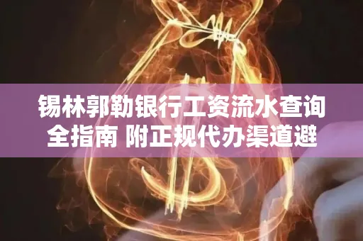 锡林郭勒银行工资流水查询全指南 附正规代办渠道避坑