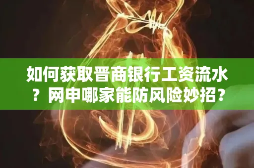 如何获取晋商银行工资流水?网申哪家能防风险妙招?