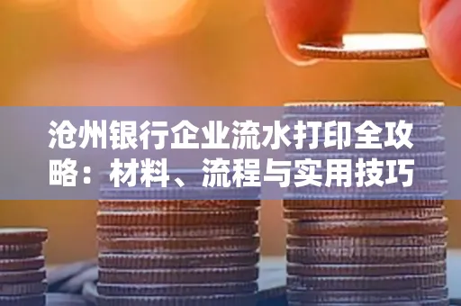 沧州银行企业流水打印全攻略:材料、流程与实用技巧