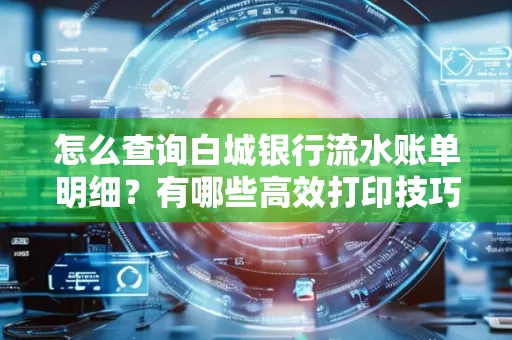 怎么查询白城银行流水账单明细？有哪些高效打印技巧？
