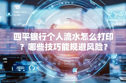 四平银行个人流水怎么打印?哪些技巧能规避风险?