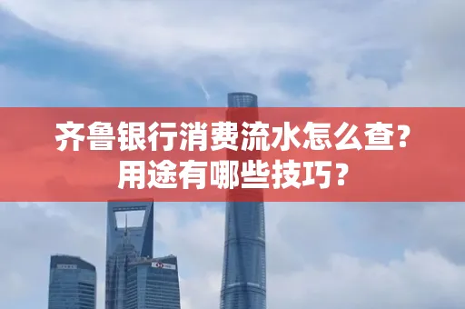 齐鲁银行消费流水怎么查?用途有哪些技巧?