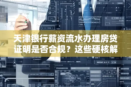 天津银行薪资流水办理房贷证明是否合规?这些硬核解析帮你避坑