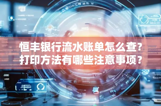 恒丰银行流水账单怎么查?打印方法有哪些注意事项?