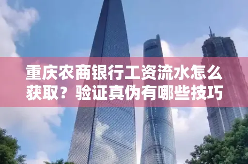 重庆农商银行工资流水怎么获取?验证真伪有哪些技巧?