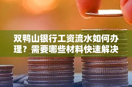 双鸭山银行工资流水如何办理?需要哪些材料快速解决