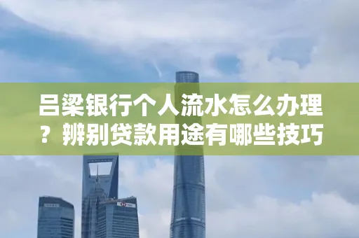 吕梁银行个人流水怎么办理?辨别贷款用途有哪些技巧?