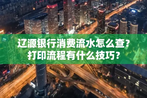 辽源银行消费流水怎么查?打印流程有什么技巧?