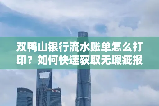 双鸭山银行流水账单怎么打印?如何快速获取无瑕疵报告?