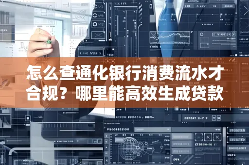 怎么查通化银行消费流水才合规?哪里能高效生成贷款所需明细?