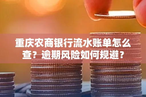 重庆农商银行流水账单怎么查?逾期风险如何规避?