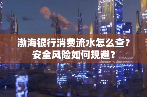 渤海银行消费流水怎么查?安全风险如何规避?