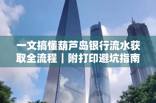 一文搞懂葫芦岛银行流水获取全流程|附打印避坑指南