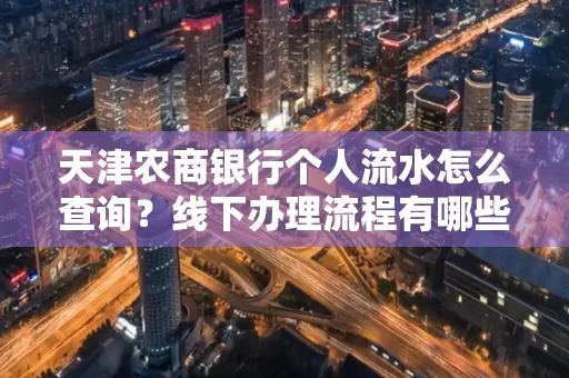 天津农商银行个人流水怎么查询?线下办理流程有哪些?高效省时技巧
