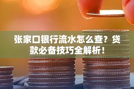 张家口银行流水怎么查?贷款必备技巧全解析!