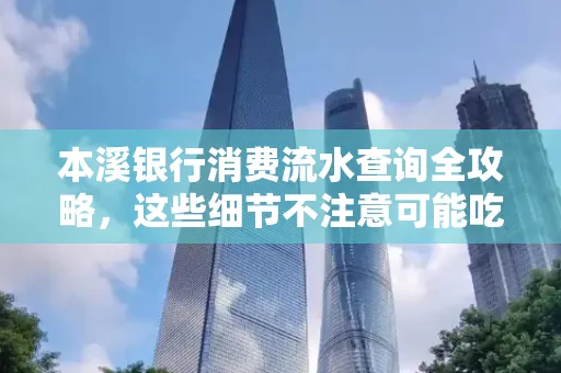 本溪银行消费流水查询全攻略,这些细节不注意可能吃大亏