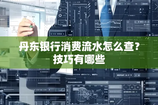 丹东银行消费流水怎么查？技巧有哪些