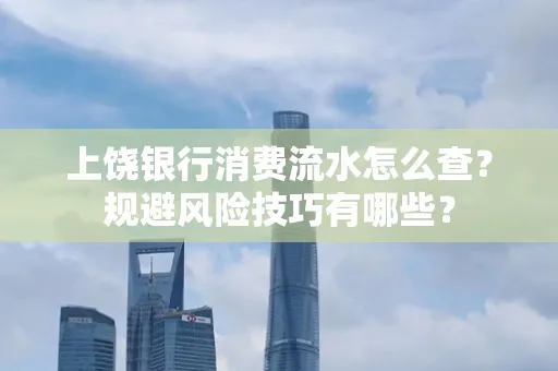 上饶银行消费流水怎么查?规避风险技巧有哪些?