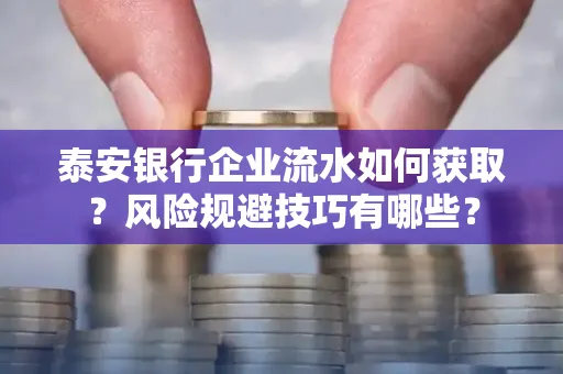 泰安银行企业流水如何获取?风险规避技巧有哪些?